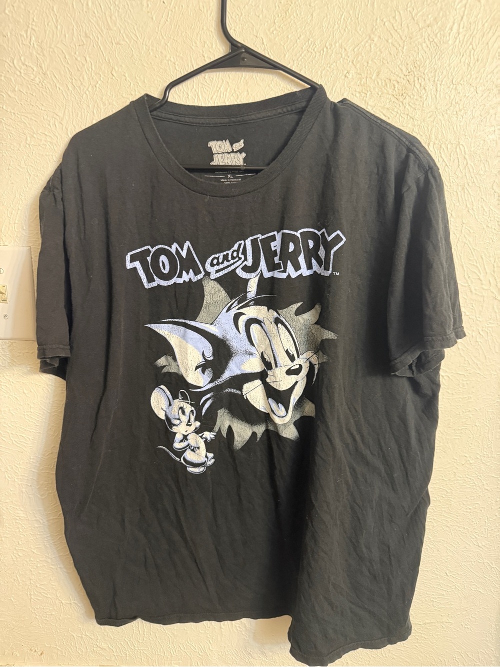 Vintage Tom and Jerry Black Men’s Graphic Tee
